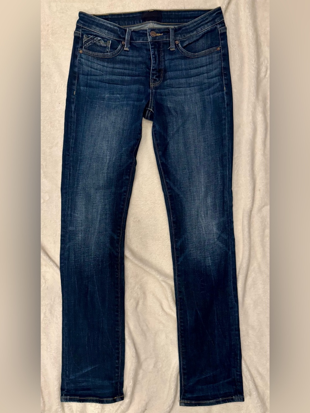 Buckle Black - Dark Wash Slim Jeans, Worn Once